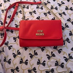 Steve Madden Bold Red Crossbody Bag